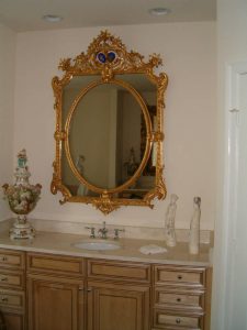 Antique mirror for sink