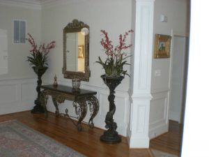 Mirror hanging in home